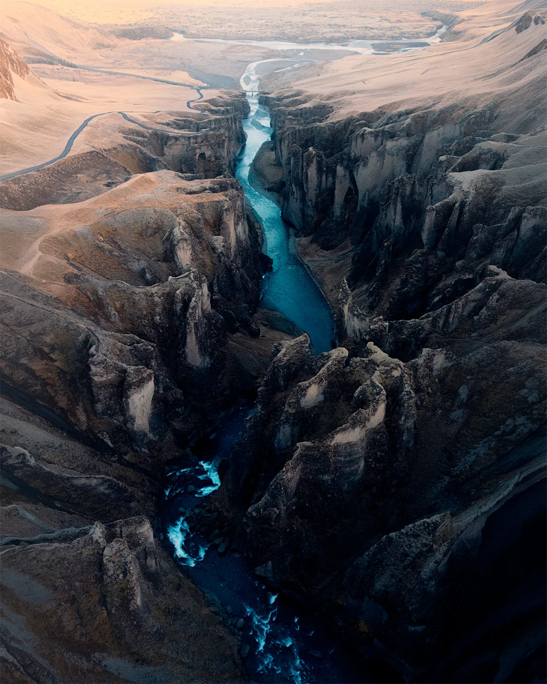 Cañón Fjaðrárgljúfur, Islandia